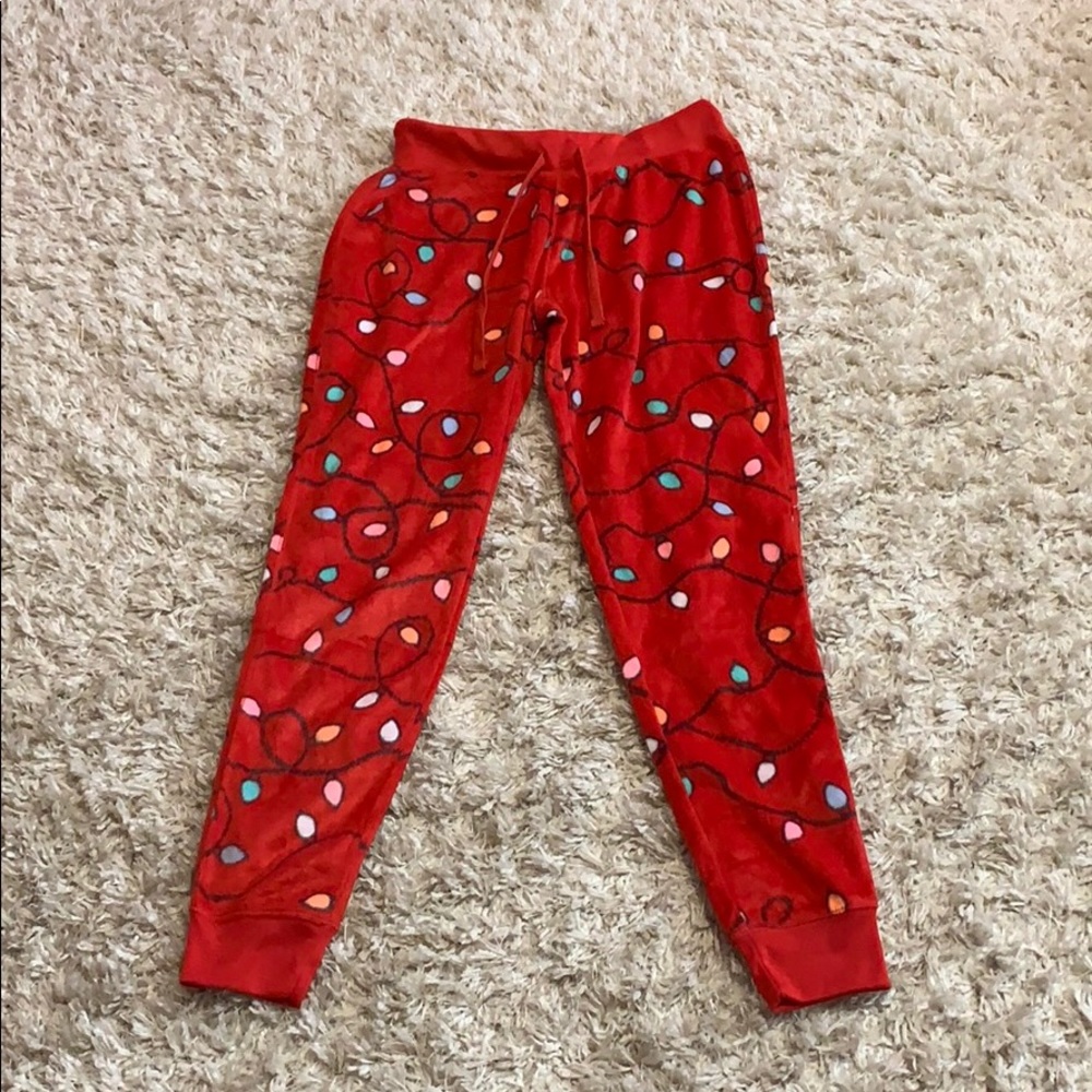 Live love dream fleece pajama pants